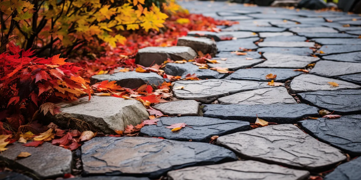 Proces układania powierzchni przy użyciu kostki brukowej