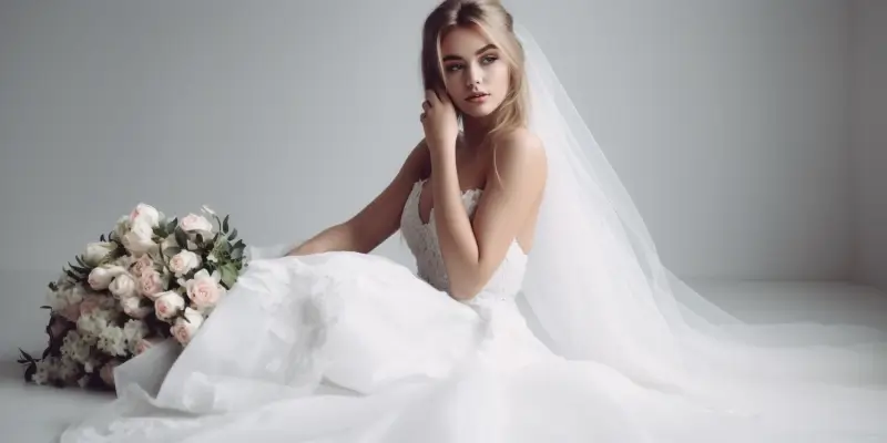 Suknie ślubne z geometrycznym motywem jako jeden z trendów