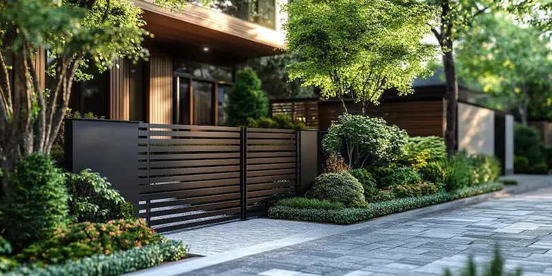 metalowe ogrodzenie z Polski