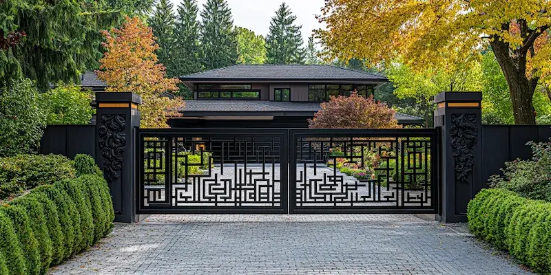 Metallzaun aus Polen