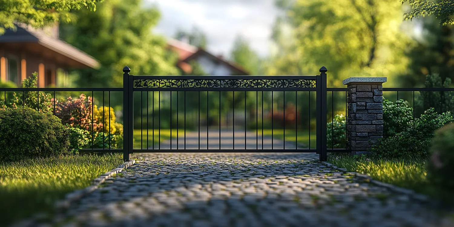 Moderne Gartengestaltung mit Zäunen aus Polen