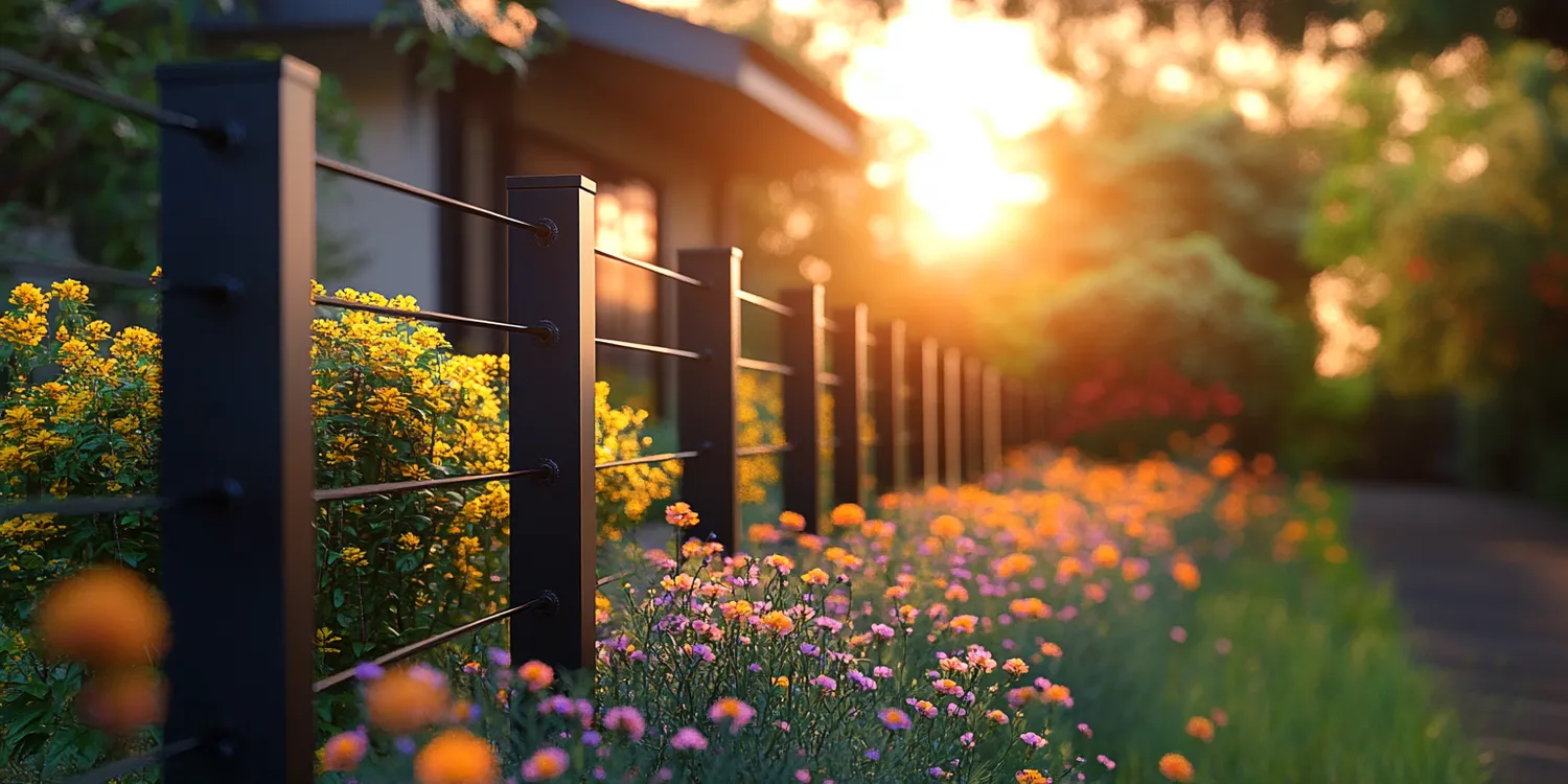 Alu Zäune aus Polen mit Montage