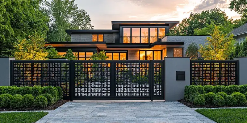 Polnische Metallzaune