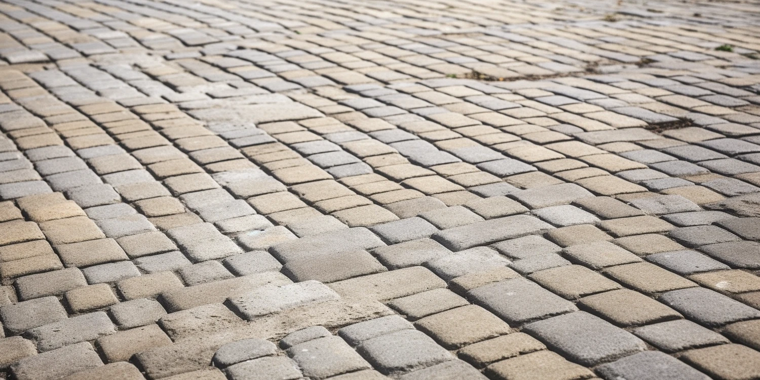 Podjazd z brukowanej kostki